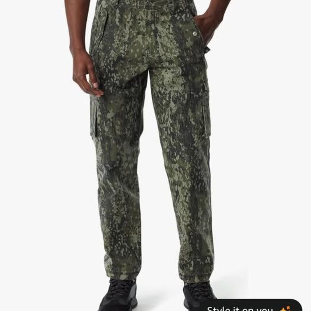 Bass Outdoors Mens Force Cargo Straight Leg Utility Pant Taper Size 42